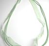 Färdiga halsband - organza & vaxad bomull