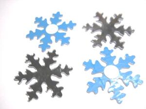 SCRAPBOOKING - Dekorationer - Spegeldekor - snöflinga
