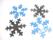 Spegeldekor - snöflinga - bild 1