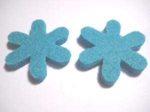 SCRAPBOOKING - Filt - Filtblomma -turkos