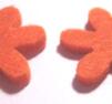 Filtblomma -orange