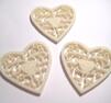 Filthjärta - ornament, cremevita