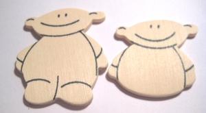 SCRAPBOOKING - Fanerdekorationer - Fanerdekoration -stor baby