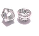 Pärla / hänge -Antiksilver m rosa sten "Sweet 16"