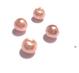 Vaxade Glaspärlor , 4mm Mörk champagne