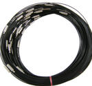 Halsring - wire , Svart,10st