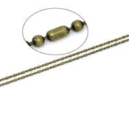 Kulkedja, Oval Brons 1,5mm