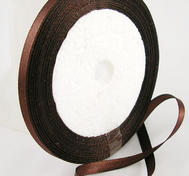 Satinband, Brun 6mm bred
