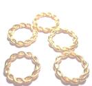 Vridna ringar, 20mm, guld