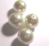 Vaxade Glaspärlor , 18 mm, champagne