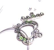 Armband set, Hjärta - Peridotgrön  swarovski