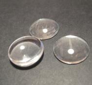 Cabochon i glas - Rund 20 mm, 2st