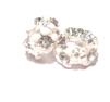 Pärla / hänge - Silver m strass-stenar & emalj,  Creme
