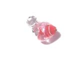 Pärla / hänge -  hängande lampworkhjärta Röd