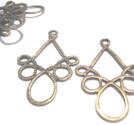 Örhängesämne/Connector, Ornament - Brons