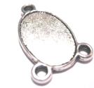 Örhängesämne - tibetsilver - "fotoram"