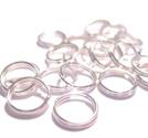 Dubbelring, 8mm silver