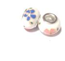 Charm i Porslin - Blue  & pink