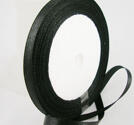 Satinband, Svart 6mm , hel rulle