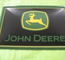 Plåtvykort , John Deere -Svart