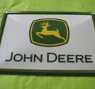 Plåtvykort , John Deere -Vit