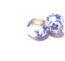 Charm i Porslin -blue cherries