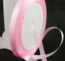 Satinband, Rosa 6mm , hel rulle