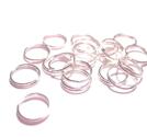 Dubbelring, 10mm silver