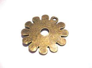 BERLOCKER & HÄNGEN - Berlocker & hängen - Steampunk /Vintage - Brons / Pewter / Mässing - Berlock , Brons -  Blomma