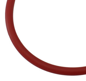 WIRE & BAND - Gummi/Smyckesslang - Gummi / smyckesslang, Röd 4mm