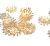 Pärlhattar, 13mm, guld