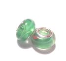 Charm - Lampwork, Grön 