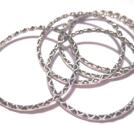 stora slutna ringar i antiksilver, 38,5mm
