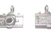 Berlock  Stor Kamera , antiksilver