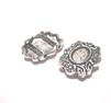 Slider , metall floral oval 2 st