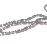 Kulkedja, oval, svart, 1,5mm