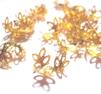 Pärlhattar, 14mm,  20st guld