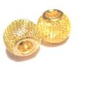 Pärla / hänge - Mesh - Guld 14mm