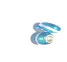 Charm - Lampwork, Turkos rand