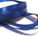 Satinband, Blå  6mm , hel rulle