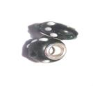 Charm - Lampwork, svart m vita & svarta dots