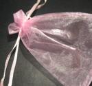 Organzapåse 9x12cm  - Rosa 1st