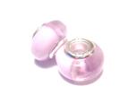 Charm - Lampwork, Ljuslila
