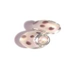 Charm - Lampwork, Ljuslila m dots