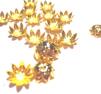 Pärlhattar, 10mm, guld