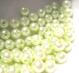 Vaxade Glaspärlor , 4mm Ljus limegrön