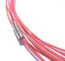 Halsring - wire , Aprikosrosa
