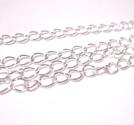Kedja - mellan twist 5x3mm,  silver