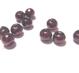 Vaxade Glaspärlor , 4mm  Mörkbrun