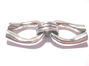 PÄRLOR & TILLBEHÖR - Regaliz-Funky Look - Regaliz -Stor connector till 4mm band